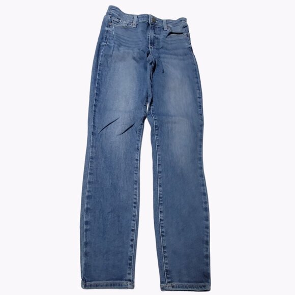 Paige Hoxton Ankle Jeans Womens Size 26 Skinny Mid Rise Medium Wash Denim Pants - Picture 2 of 5